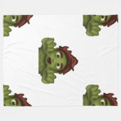 emoji zombie man deken (Voorkant (Horizontaal))