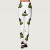emoji zombie man leggings (Achterkant)