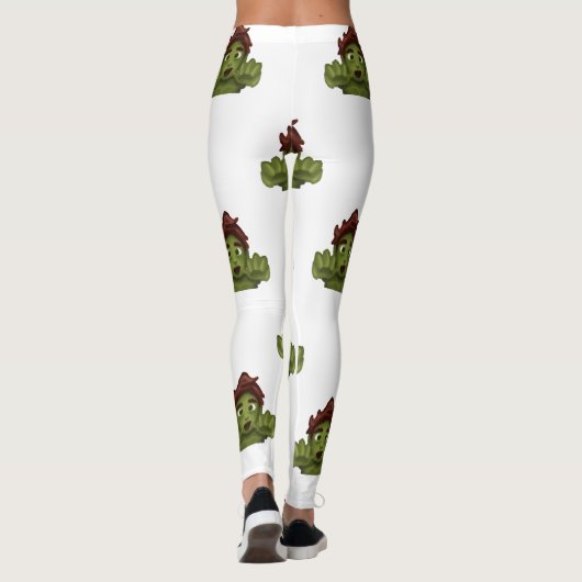 emoji zombie man leggings (Achterkant)