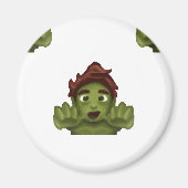 emoji zombie man magneet (Voorkant)