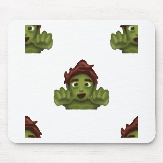 emoji zombie man muismat (Voorkant)
