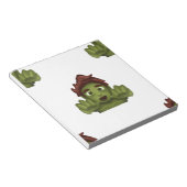 emoji zombie man notitieblok (Schuin)