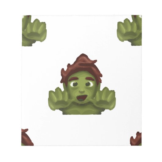 emoji zombie man notitieblok (Voorkant)