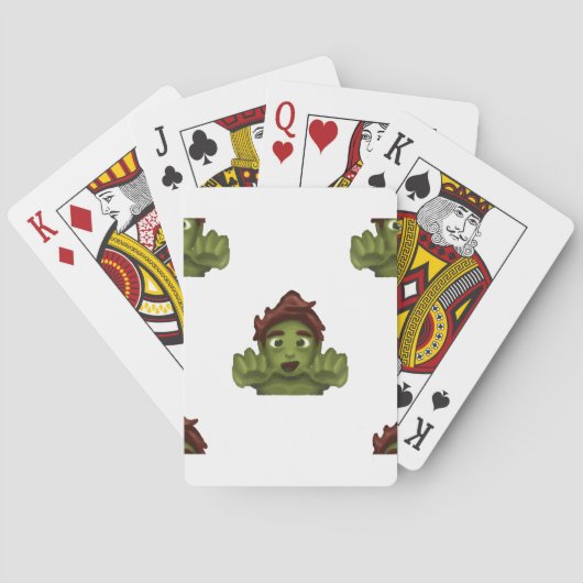 emoji zombie man pokerkaarten (Achterkant)