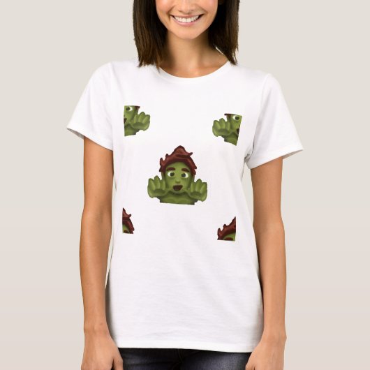 emoji zombie man t-shirt (Voorkant)
