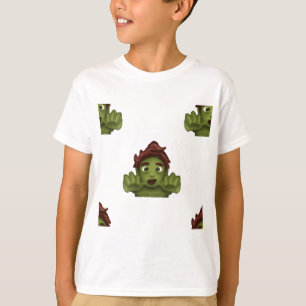 emoji zombie man t-shirt