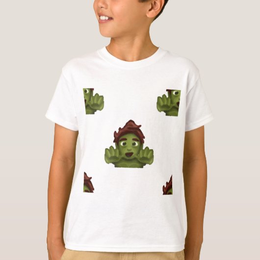 emoji zombie man t-shirt (Voorkant)
