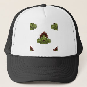 emoji zombie man trucker pet