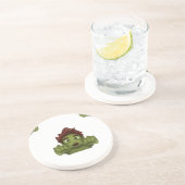 emoji zombie man zandsteen onderzetter (Zijkant)