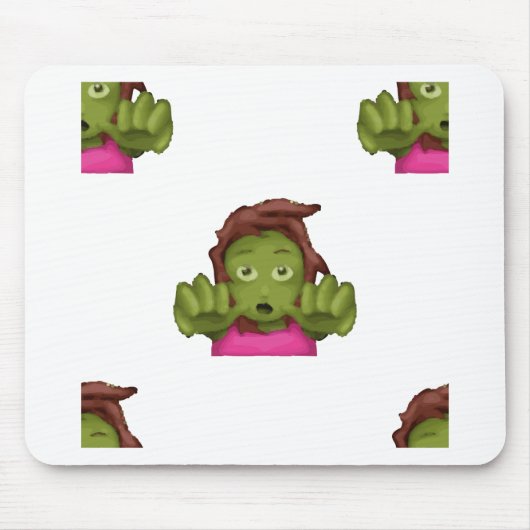 emoji zombie muismat (Voorkant)