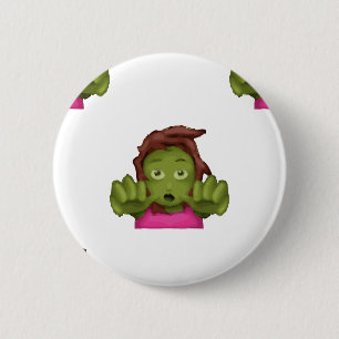 emoji zombie ronde button 5,7 cm