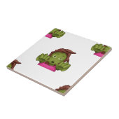 emoji zombie tegeltje (Zijkant)