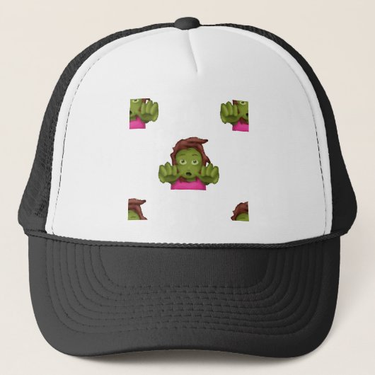 emoji zombie trucker pet (Voorkant)