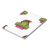 emoji zombie vrouw notitieblok (Linkerzijde)