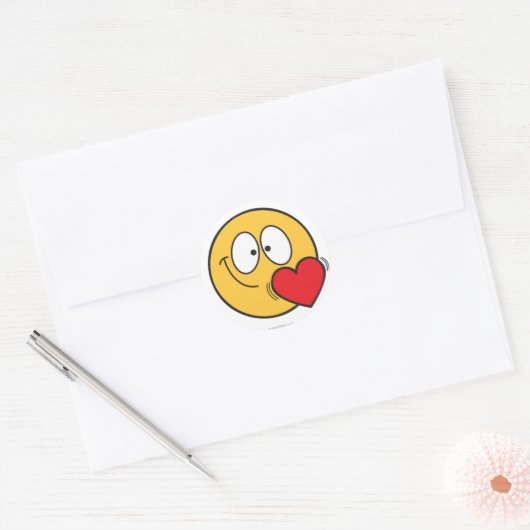 Emojidom stickers met een hart (Envelop)