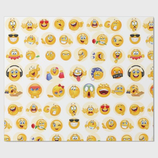 Emojis Cadeaupapier (Vlak)