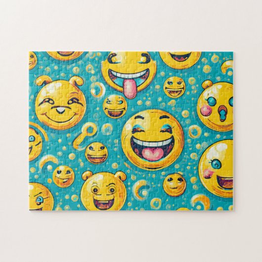 Emoji's Easy Brain Art Puzzels Foto Puzzels Intern (Horizontaal)