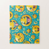 Emoji's Easy Brain Art Puzzels Foto Puzzels Intern (Verticaal)