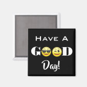 Emojis: "Een goede dag" Magneet (Voorkant / Achterkant)