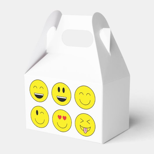 "Emoji's" gunstbox Bedankdoosjes (Voorkant Zijde)