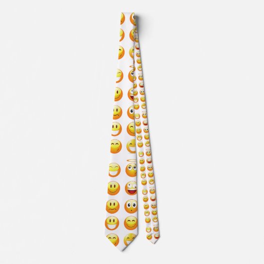 Emojis mannen stropdas herenkleding stropdas (Voorkant)