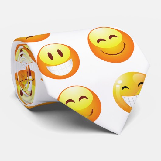 Emojis mannen stropdas herenkleding stropdas (Opgerold)