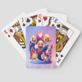 Emoji's ontketenen een leuk, kleurrijk avontuur pokerkaarten (Achterkant)