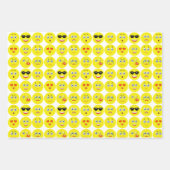 Emojis Pattern Inpakpapier Vel (Voorkant)