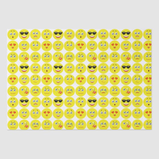 Emojis Pattern Tissuepapier (Voorkant)
