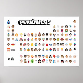 Emojis Periódicos Poster