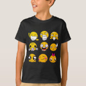emoji's schattig T-shirt (Voorkant)