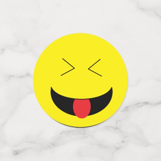 "Emojis" tafel Confetti (Kleine voorkant)