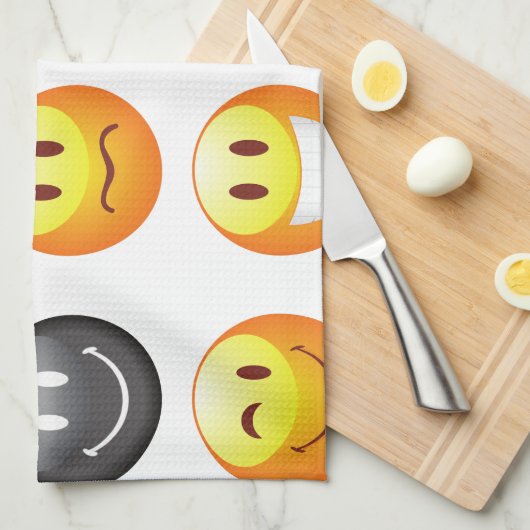 emojus theedoek (Quarter Fold)