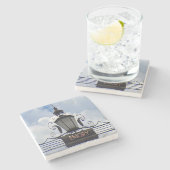 Emory University Lantern, Atlanta Marble Stone Coa Stenen Onderzetter (Zijkant)