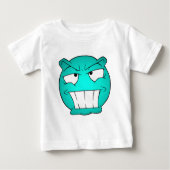 Emote Face Baby Fine Jersey T-Shirt (Voorkant)
