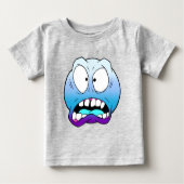 Emote Face Baby Fine Jersey T-Shirt (Voorkant)