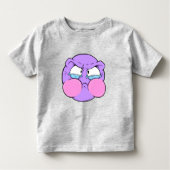 Emote Face Toddler Fine Jersey T-Shirt (Voorkant)
