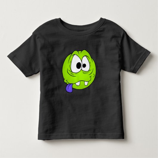 Emote Face Toddler Fine Jersey T-Shirt (Voorkant)