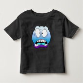 Emote Face Toddler Fine Jersey T-Shirt (Voorkant)