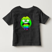 Emote Face Toddler Fine Jersey T-Shirt (Voorkant)