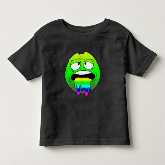 Emote Face Toddler Fine Jersey T-Shirt (Voorkant)