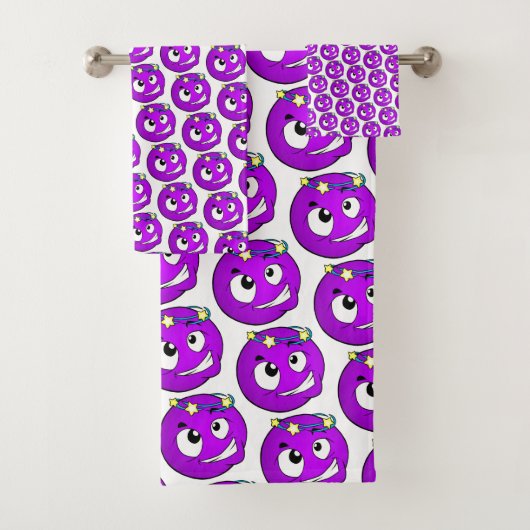 Emote Face Towel Set Bad Handdoek (Insitu)