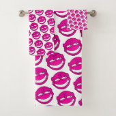 Emote Face Towel Set Bad Handdoek (Insitu)