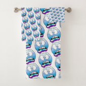 Emote Face Towel Set Bad Handdoek (Insitu)