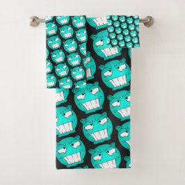 Emote Face Towel Set Bad Handdoek