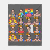 Emotes fleece deken (Voorkant)