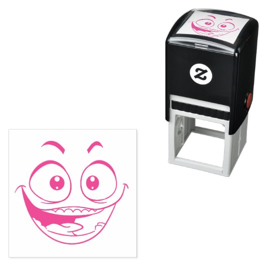 Emotican Face Self-Inking Stamp Zelfinktende Stempel (In situ)