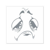Emotican Gezicht Zelfinktkussen Stempel (Design)