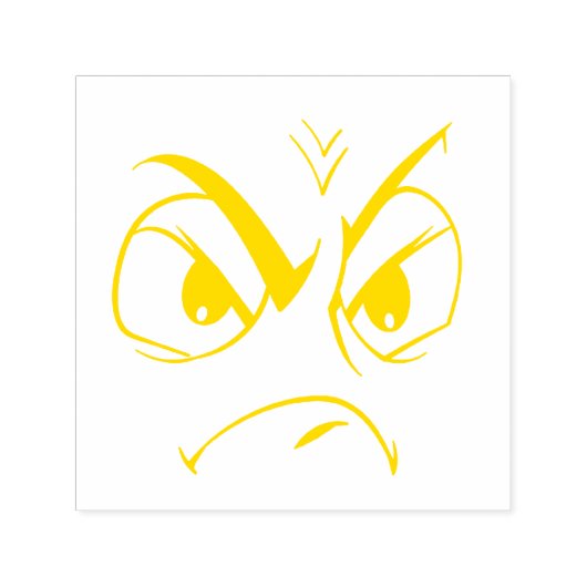 Emotican Gezicht Zelfinktkussen Stempel (Design)