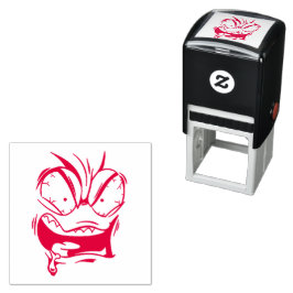Emotican Gezicht Zelfinktkussen Stempel